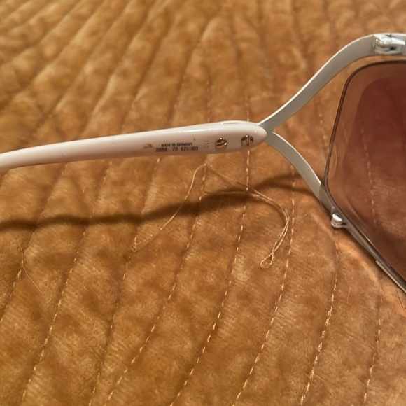 CHRISTIAN DIOR VTG WHITE SUNGLASSES - Picture 3 of 9